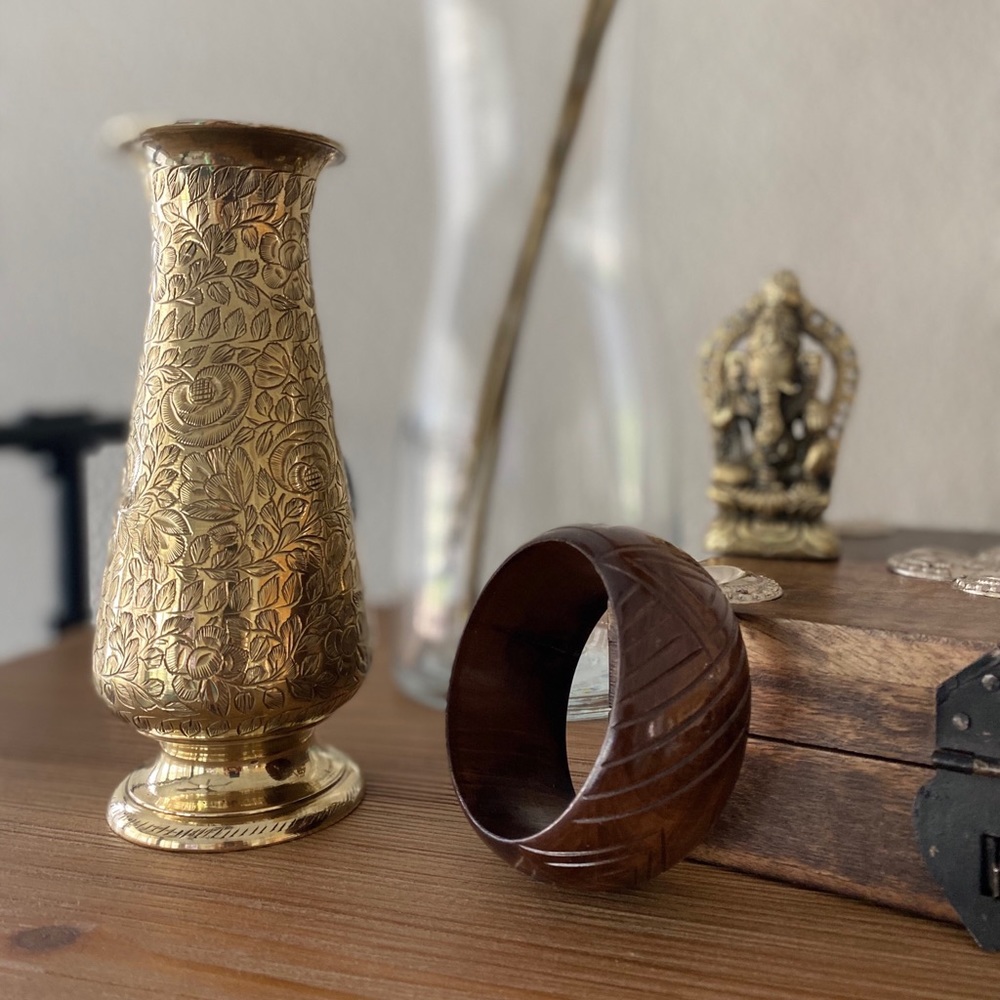 Vintage Mid Century Modern Wooden Bangle